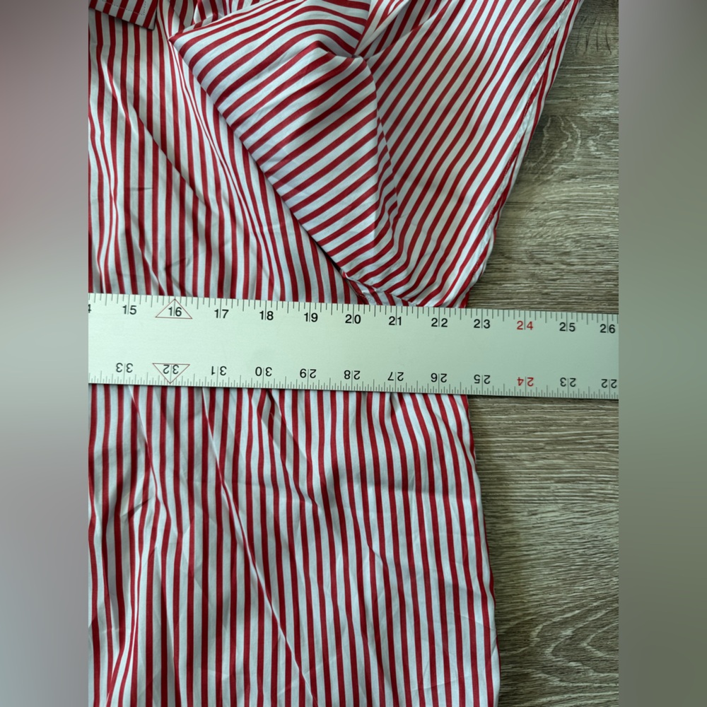 Burberry Vintage Striped Button Down Shirt Flared Victorian Collar Cuffs Size M - Picture 6 of 6